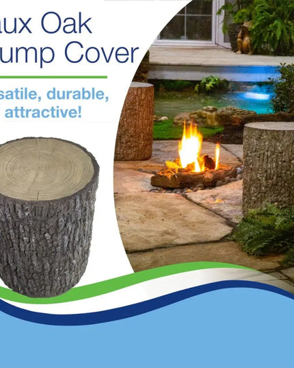 Faux Oak Stump Cover